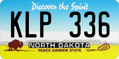 ND license plate KLP336