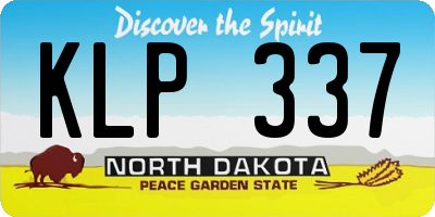 ND license plate KLP337