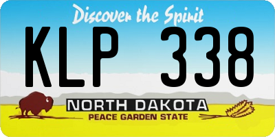 ND license plate KLP338