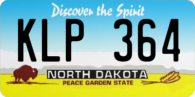 ND license plate KLP364