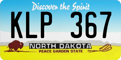 ND license plate KLP367