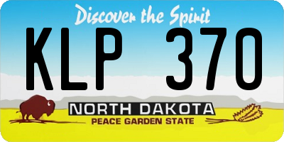 ND license plate KLP370