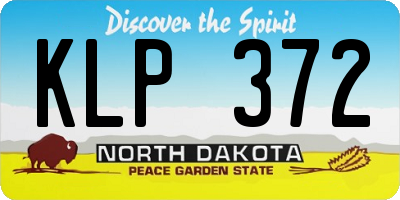 ND license plate KLP372