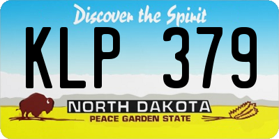 ND license plate KLP379