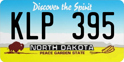 ND license plate KLP395
