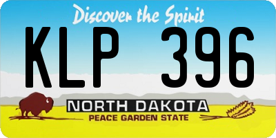 ND license plate KLP396