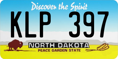 ND license plate KLP397