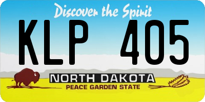 ND license plate KLP405