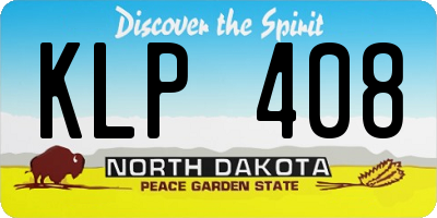 ND license plate KLP408