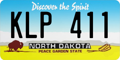 ND license plate KLP411