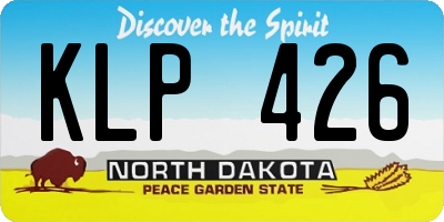 ND license plate KLP426