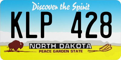 ND license plate KLP428
