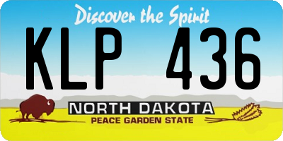 ND license plate KLP436