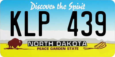 ND license plate KLP439