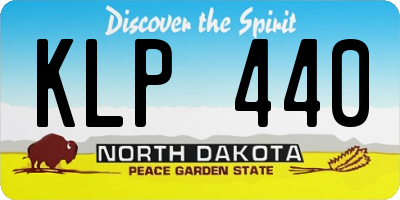 ND license plate KLP440