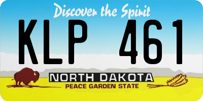 ND license plate KLP461