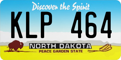 ND license plate KLP464