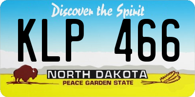 ND license plate KLP466