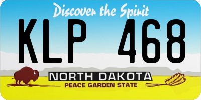 ND license plate KLP468