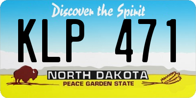 ND license plate KLP471