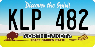 ND license plate KLP482
