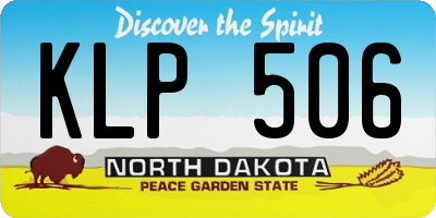 ND license plate KLP506