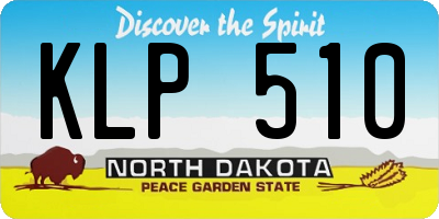 ND license plate KLP510