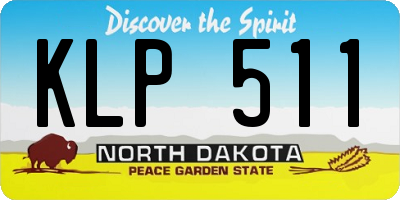 ND license plate KLP511