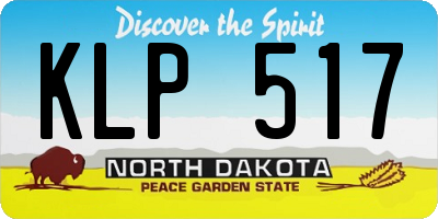 ND license plate KLP517