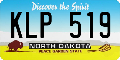 ND license plate KLP519