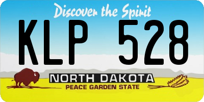 ND license plate KLP528
