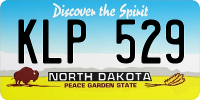 ND license plate KLP529