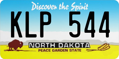 ND license plate KLP544