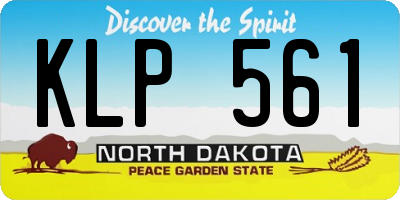 ND license plate KLP561