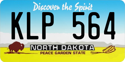 ND license plate KLP564