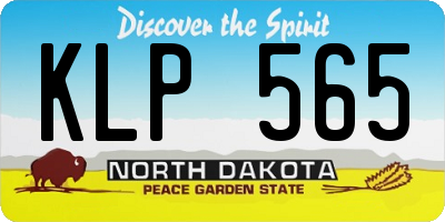 ND license plate KLP565
