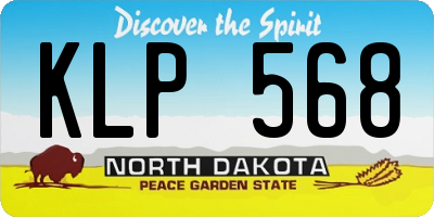 ND license plate KLP568