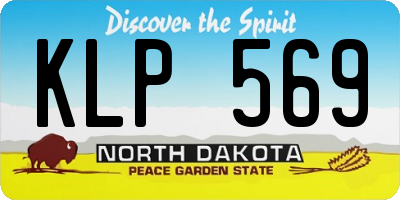 ND license plate KLP569