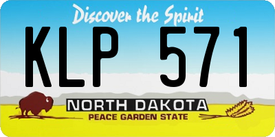 ND license plate KLP571
