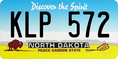 ND license plate KLP572