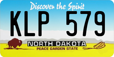 ND license plate KLP579