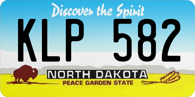 ND license plate KLP582