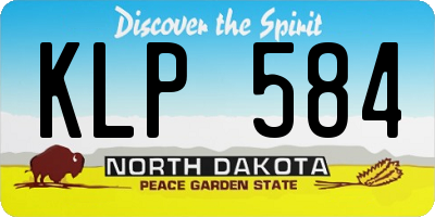 ND license plate KLP584