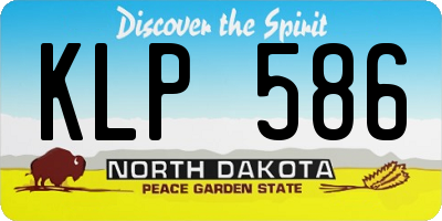 ND license plate KLP586