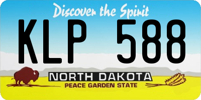ND license plate KLP588