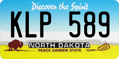 ND license plate KLP589