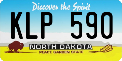 ND license plate KLP590