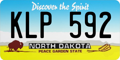 ND license plate KLP592