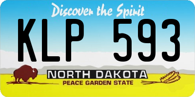 ND license plate KLP593