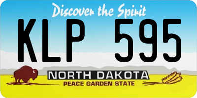 ND license plate KLP595